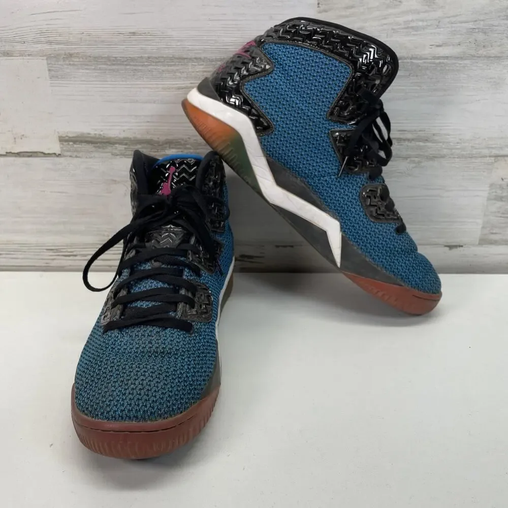Jordan Spike Forty PE Mens Basketball Shoes Blue Black‎ Pink 807541-405